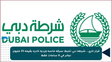 قرار ناري.. شرطة دبي تحبط سرقة ماسة وردية نادرة بقيمة 25 مليون دولار في 8 ساعات فقط